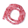 Dyed Natural Malaysia Jade Rondelle Beads Strands X-G-E316-2x4mm-62-4