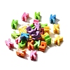 UV Plating Opaque Acrylic European Beads SACR-Z007-01K-1