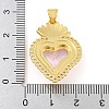 Rack Plating Brass Pendants ZIRC-L100-163G-02-3