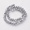 13 inch Faceted Round Glass Beads GF6mmC01S-3