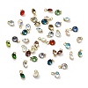 Brass Glass Pendants KK-K375-25G-1