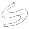 Unisex Casual Style 304 Stainless Steel Curb Chain Necklaces STAS-O037-54P-4
