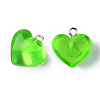 Transparent Resin Pendants RESI-R429-30F-2