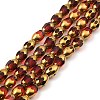 Faceted Electroplate Glass Beads Strands EGLA-P051-04A-A01-1