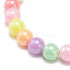 7Pcs 7 Color Candy Color Acrylic Round Beaded Stretch Bracelets Set BJEW-JB08928-5