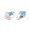 AB Color Plated Electroplate Glass Pendants EGLA-O003-06C-12-2