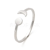 304 Stainless Steel Open Cuff Rings RJEW-Q808-01A-P-1