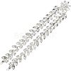 1Pc Shiny Flower Crystal Rhinestone Collar Trim DIY-FG0003-38-1