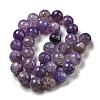 Faceted Natural Dragon Veins Agate Beads Strands X-G-F447-12mm-L04-3