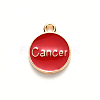 Alloy Enamel Pendants X-ENAM-S124-01B-07D-3