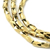 Electroplate Glass Beads Strands X-GLAA-Q101-02B-FP01-3