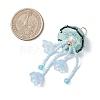 Glass Seed Beaded Jellyfish Big Pendants PALLOY-MZ01166-3