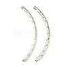Brass Curved Tubes Beads KK-B793-N-1