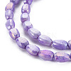 Opaque Baking Painted Crackle Glass Beads Strands EGLA-S174-21F-3