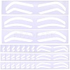 60Pcs 3 Styles Plastic Eyebrow Tattoo Practice Skin AJEW-CP0009-58B-1