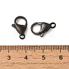 Ion Plating(IP) 304 Stainless Steel Lobster Claw Clasps STAS-AB09-B-3