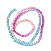 Transparent Gradient Color Glass Beads Strands GLAA-H021-01A-16-4