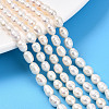 Natural Cultured Freshwater Pearl Beads Strands PEAR-N012-05Y-1