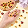 45Pcs 5 Styles Opaque Resin Cabochons CRES-YW0001-36-3