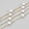 Handmade ABS Plastic Imitation Pearl Beaded Chains CHC-S004-08G-1