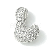 Rack Plating Brass Cubic Zirconia Pendants KK-S378-02P-L-1