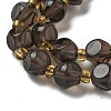 Natural Ice Obsidian Beads Strands G-K387-A09-01-3