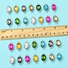 28Pcs 7 Colors Alloy Glass Links/Connectors GLAA-FS0001-93-5