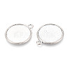Tibetan Style Alloy Pendants Cabochon Settings PALLOY-N178-12AS-F-2