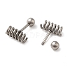 304 Stainless Steel Stud Earrings EJEW-Q795-01P-2