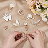 9Pcs 9 Styles Alloy Rhinestone Brooches for Backpack Clothes JEWB-AR0001-19-3