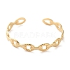 304 Stainless Steel Cuff Bangles for Women BJEW-K263-05G-04-2
