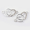 Alloy Rhinestone Links connectors ALRI-Q065-23S-1