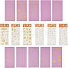 Glitter Self Adhesive Waterproof Hot Stamping Stickers DIY-PH0001-95-1