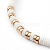 Natural White Shell Beaded Necklaces NJEW-JN03324-3