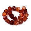 Natural Red Agate Beads Strands G-T138-40-2