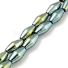 Electroplated Synthetic Magnetic Hematite Beads Strands G-Z032-B01-02A-1