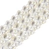 Baking Paint Electroplate Transparent Glass Beads Strands EGLA-Q136-03A-01-1