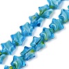 Handmade Millefiori Glass Beads Strands X-LAMP-H067-01G-1