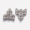 Alloy Rhinestone Connector Settings EA10684Y-NFB-2