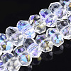 Electroplate Glass Beads Strands EGLA-S174-02F-1