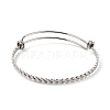 Non-Tarnish 304 Stainless Steel Expandable Bangle for Girl Women BJEW-C003-02P-2