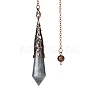 Natural Labradorite Dowsing Pendulum Big Pendants PW-WGF0B2B-11-1