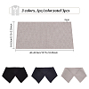 BENECREAT 3Pcs 3 Colors 95% Cotton & 5% Elastic Fiber Ribbing Fabric for Cuffs FIND-BC0004-41-2