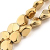 Full Plated Electroplate Glass Beads Strands X-EGLA-G037-04A-FP05-1