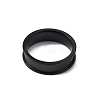 201 Stainless Steel Grooved Finger Ring Settings STAS-WH0027-27C-EB-2