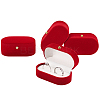 Oval Velvet Jewelry Box VBOX-WH0013-02-5