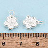 925 Sterling Silver Flower Charms STER-T008-29S-4