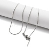 Adjustable 304 Stainless Steel Snake Chain Necklaces NJEW-K270-01P-1