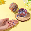 2 Rolls 2 Colors 11M Braided Nylon Chinese Knot Cord WCOR-TA0001-02A-5