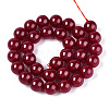 Lab Grown Red Corundum Beads Strands G-N351-01A-01-2